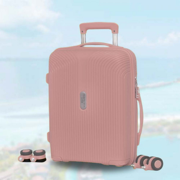 18" Компактен и практичен авио куфар за ръчен багаж, 52cm - PINK PP 4001